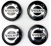 lvjiena 4pcs Car Wheel Centre Hub Caps for 60mm Volvo V40 V60 V90 S60 S40 V70 XC70 XC60 XC90, Anti Rust Hub Centre Caps Car Wheel Rims Protectors Exterior Decoration Accessories