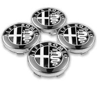 lvjiena 4pcs Car Wheel Centre Hub Caps for Alfa Romeo 159 156 Giulietta Mito Giulia Spider Brera 60mm, Anti Rust Hub Centre Caps Car Wheel Rims Protectors Exterior Decoration Accessories