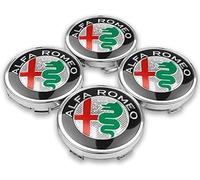 lvjiena 4pcs Car Wheel Centre Hub Caps for Alfa Romeo Giulietta Spider GT Giulia Mito 147 156 159 60mm, Anti Rust Hub Centre Caps Car Wheel Rims Protectors Exterior Decoration Accessories