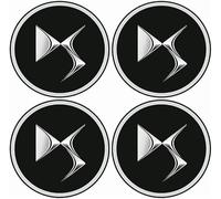 lvjiena 4pcs Car Wheel Centre Hub Caps for DS 3 / DS 3 Crossback/DS 4 / DS 5 / DS 7 / DS 7 Crossback/DS 9, Anti Rust Hub Centre Caps Car Wheel Rims Protectors Exterior Decoration Accessories