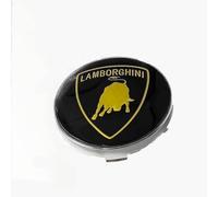 lvjiena 4pcs Car Wheel Centre Hub Caps for Lamborghini 75 mm, Anti Rust Hub Centre Caps Car Wheel Rims Protectors Exterior Decoration Accessories