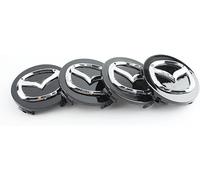 lvjiena 4pcs Car Wheel Centre Hub Caps for Mazda CX3 52mm, Anti Rust Hub Centre Caps Car Wheel Rims Protectors Exterior Decoration Accessories,Black