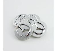 lvjiena 4pcs Car Wheel Centre Hub Caps for Mazda CX3 52mm, Anti Rust Hub Centre Caps Car Wheel Rims Protectors Exterior Decoration Accessories,Silver