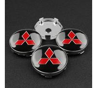 lvjiena 4pcs Car Wheel Centre Hub Caps for Mitsubishi Eclipse Cross 2018-2023 60mm, Anti Rust Hub Centre Caps Car Wheel Rims Protectors Exterior Decoration Accessories