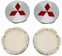 lvjiena 4pcs Car Wheel Centre Hub Caps for Mitsubishi Shogun 58mm, Anti Rust Hub Centre Caps Car Wheel Rims Protectors Exterior Decoration Accessories