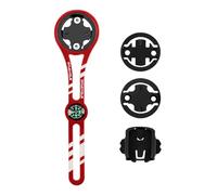 Lvjkes Gar min Bicycle Mount with Compass Quick Release Mount for Gar Min, Bryton, Cateye, Adapted to Sports Camera, Lights and Various Code Tables (Red)