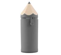 Lvjkes Pencil Case, Pencil Case and Pen Holder 2-in-1 Scalable, The Base Can Be Adorbed, Silicone Pencil Case Durable and Easy to Clean, for Children, Women, Men, Teenagers (Grey), gray, 20 x 6,7 x