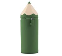 Lvjkes Pencil Case, Pencil Case and Pen Holder 2-in-1 Scalable, The Base Can Be Adorbed, Silicone Pencil Case Durable and Easy to Clean, for Children, Women, Men, Teenagers (Grey), Green, 20 x 6,7 x