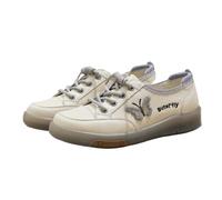 LVJMJ Womens Mary Jane Flats Butterfly Embroidery Split Leather | Butterfly Embroidery | Split Leather | Mary Jane | Flat | Waterproof | Sizes 35-43