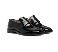 LVJMJ Womens Tabi Loafers Split Toe Loafer Flats Slip On PU Leather | Split Toe | Slip On | PU Leather | Square Toe | Matte & Glossy | Flat Sole