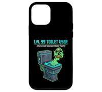 LVL 99 Toilet User Bathroom Humor Funny Gamer Dad Husband Case for iPhone 12 mini