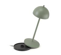 LA VILLE LUMIÈRE LVL EvaG Rechargeable Wireless Table Lamp - LED Lamp with Touch Dimming for Indoor/Outdoor Use IP65 - Light Temperature from 2200 to 3000K, Long-Lasting, Aluminum, Sage Green
