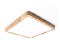 LVL LED Panel Light, 24W Wood Grain Flat Square Nordic Flush Led Ceiling Light for Bedroom Living Room Kitchen Bathroom Lights (24W)