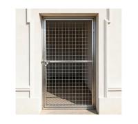 LVLDAWA 304 Stainless Steel Fence Gate, Single Or Double Panel Swinging Entrance Door With Slide Bolt Latch, 6cm Narrow Gap Metal Barrier For Garden, Livestock(50X150CM)