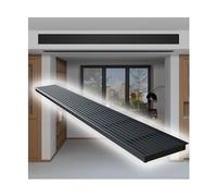 LVLDAWA Attic Vent, ABS Plastic Steel Ventilation Grille, Central Air Conditioning Outlet Ventilation Shutters For Indoor Garage Attic(100X10CM)