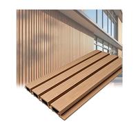 LVLDAWA Fluted WPC Outdoor Privacy Fence Panels, Tool-Free Interlocking Composite Wood Siding, Waterproof Anti-Warp Cladding for Garden Patio(20X90CM)