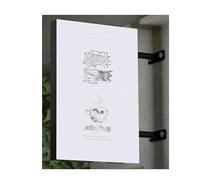 LVLDAWA LED Double Sided Illuminated Light Box, Outdoor Advertising Projecting Light Box Sign, Business Wall Mounted Waterproofs Billboard For Pub, Shops(A-40X50CM)