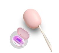 LVNJEISHX Toothbrush Case, Portable Mini Toothbrush Cover with Holder, Rechargeable Travel and Home Toothbrush Case and Holder, Compatible with All Electric and Manual Toothbrushes（PINK