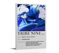 LVOAWAAMU Anime Tribe Nine Minimalist Art Poster Decorative Painting Canvas Wall Art Living Room Poster Bedroom Painting 16 x 24 Inch (40 x 60 cm)