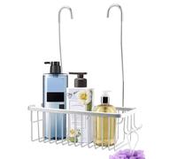 LVOERTUIG Shower Caddy Hanging,Hanging Shower Organizer, Shower Organizer Hanging For Bathroom,Over Shower Door Caddy,Shower Basket With Hooks For Shower Faucet Or Cro-ss Bar