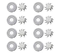 Lvpradior 8 Pcs Replacement Shaver Head, Men's Electric Rotary Razor Shaving Blades, Men Double Layers Trimmer Razor Accessories