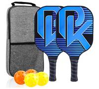 Lvpradior Pickleball Paddles, USAPA Approved Pickleball Racket Set Fibreglass Pickleball Beach Outdoor Gear Practice Racket, Durable and Light Weight for Men Women