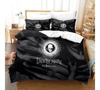 LVSDOEHYO Death God Duvet Cover Sets 3 PCS Hotel Quality Quilt Cover Bedding Set Bed Covers with Pillowcases with Zipper Closure Hypoallergenic Soft Breathable Microfiber Double(200x200cm)
