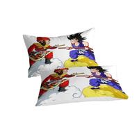 LVSDOEHYO Dragon Ball Wukong Duvet Cover 3 PCS Hotel Quality Quilt Cover Bedding Sets Bed Covers with Pillowcases with Zipper Closure Ultra Soft Anti Allergic Microfiber King（220x240cm）