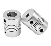 LVSELINGI 1pcs D19L25 Coupling 3mm 4mm 5mm 8mm 6mm 6.35mm 10mm Flexible Coupler For Aluminum Z Axis CNC Stepper Motor Connector Of 3D Printer Cheerfully(4mm)