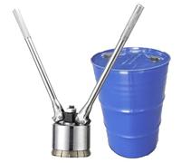 LVSEWOA 200L Oil Drum Pressure Cap Crimping Tool, 35mm & 70mm Manual Barrel Sealer, Heavy-Duty Crimping Machine for Industrial Oil Drum Sealing, Durable and Easy to Use