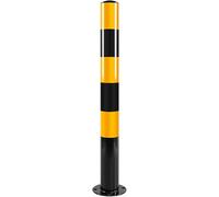 LVSEWOA Metal Security Bollard Post, Steel Safety Barrier for Driveways and Traffic Control | Protective Bollards for Parking Lots, Buildings & Storefronts(6pcs,76 * 750 * 1.5mm)