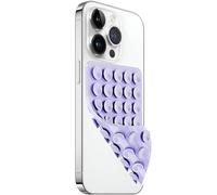 LvShuLiangPin Anteel Silicone Suction Cup Phone Case Mount Double Sided, Hands-Free Strong Grip Silicon Phone Holder for Selfies and Videos, Non Slip Phone Accessories (Lavender)