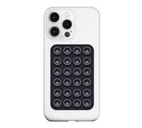LvShuLiangPin Anteel Silicone Suction Phone Case Mount, Silicon Adhesive Phone Accessory for Smartphones, Hands-Free Mirror Shower Phone Holder for Selfies, Tiktok Videos (Black)
