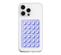LvShuLiangPin Silicone Suction Phone Case Mount, Silicon Adhesive Phone Accessory for Smartphones, Hands-Free Mirror Shower Phone Holder for Selfies, Tiktok Videos (Lavender)