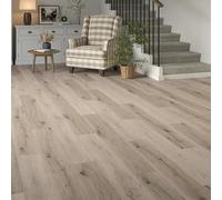 LVT Luxury Vinyl Plank Flooring Waterproof Click Fit Wood Effect LVT Floor 2.63m² Pack | Office, Hallway, Kitchen, Dining Room LVT Flooring Pack (Limed Oak)