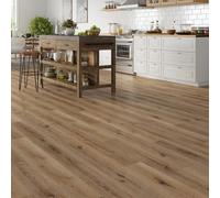 LVT Luxury Vinyl Plank Flooring Waterproof Click Fit Wood Effect LVT Floor 2.63m² Pack | Office, Hallway, Kitchen, Dining Room LVT Flooring Pack (Natural Oak)