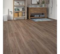 LVT Luxury Vinyl Tile Plank Flooring Waterproof Click Fit Wood Effect LVT Floor 2.196m² Coverage Per Pack | Office, Hallway, Kitchen, Dining Room Flooring Pack (Beechwood)