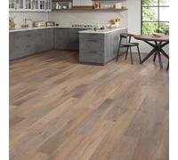 LVT Luxury Vinyl Tile Plank Flooring Waterproof Click Fit Wood Effect LVT Floor 2.196m² Coverage Per Pack | Office, Hallway, Kitchen, Dining Room Flooring Pack (Country Oak)
