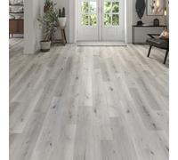 LVT Luxury Vinyl Tile Plank Flooring Waterproof Click Fit Wood Effect LVT Floor 2.196m² Coverage Per Pack | Office, Hallway, Kitchen, Dining Room Flooring Pack (Tidal Stone)