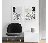 LVTFCO Abstract Sofia Lind Posters Pajamas Girl Wall Art Sofia Lind Prints Sofia Lind Canvas Painting Sofia Lind Picture For Home Decor 40x60cmx2 No Frame