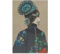 LVTFCO Chinese-style Posters Court Dress Wall Art Empress Portrait Prints Creaive Painting Canvas For Home Wall Art Decor Picture 50x70cmx1 No Frame