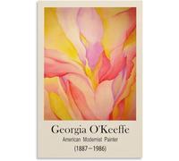 LVTFCO Georgia O'Keeffe Poster Exhibition Floral Wall Art Georgia O'Keeffe Prints Georgia O'Keeffe Canvas Painting for Home Decor Picture 40x60cm No Frame
