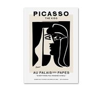 LVTFCO Picasso Black White Posters Abstract The Kiss Picasso Wall Art Matisse Prints Picasso Canvas Painting For Home Decor Picture 40x60cmx1 No Frame