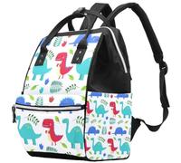 LVTISEE Cartoon Roar Dino Dinosaur Diaper Bag Mummy Backpack Nappy Nursing Bag for Baby Care
