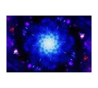 LVTISEE Magical Mandala in Space Placemat for Dining Table 1 Pcs, Cloth Place Mat Heat-Resistant Stain Resistant Washable Kitchen Table Mat