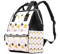 LVTISEE Memphis Triangle Diaper Bag Mummy Backpack Nappy Nursing Bag for Baby Care