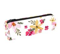 LVTISEE Painting Floral Pencil Bag Pen Pouch Desk Stationery Makeup Bag