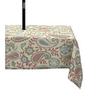 LVTXIII Outdoor/Indoor Rectangle Tablecloths, Decorative Fade Resistant Table Covers with Umbrella Hole, Patio Picnic Tablecloth with Zipper, 60x84 Inch, Paisley Vintage