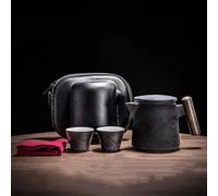 LVUNZJCA chinese tea set,chinese ceramic tea cup, Ceramic Blue Tea Set Travel Tea Ceremony Set Portable Teacup Camping Kung Fu Tea-Making Sets Japanese Outdoor Teapot Gift Set Teapot (Color : C)