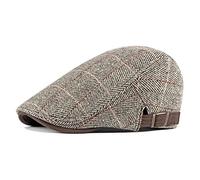 LVUNZJCA Men's Flat Cap Flat Cap Mens Beret Hat Ivy Hat Cap Tweed Cap Gatsby Hat Beret Hat(Coffee)